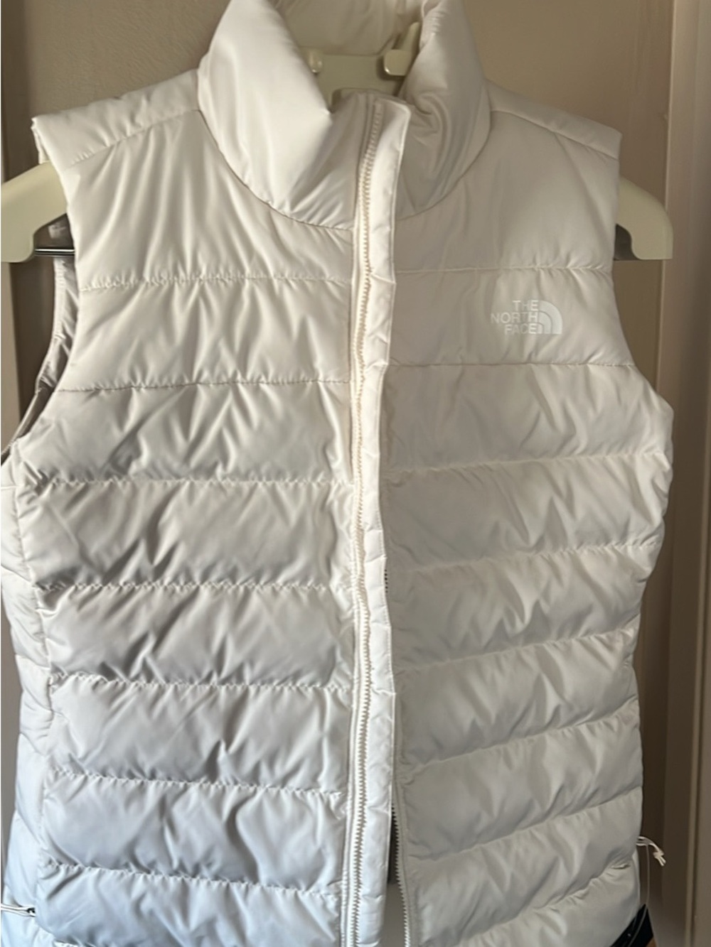 The North Face Women's White Quilted Puffer Vest